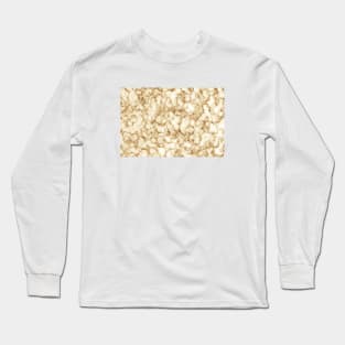 White Marble Texture Long Sleeve T-Shirt